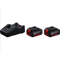 Bosch įrankių rinkinys 0615990N1U, 18V, 2x4,0Ah, Li-Ion, GDX 180-LI, GWS 180-LI, smūginis veržliasukis, kampinis šlifuoklis