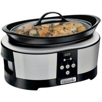 Crock-Pot SCCPBPP605-050 lėtas viryklė, 5.7L, 230W, skaitmeninis ekranas, stiklinis dangtis, laikmatis 0.5-20h