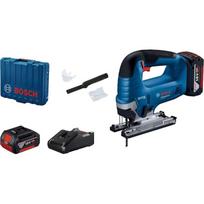 Bosch figūrinis pjūklas GST 185-LI 06015B3024, 18V, 2x4,0Ah, 125mm mediena, 10mm plienas, 20mm aliuminis, -45-45°
