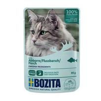 BOZITA Mėsos gabaliukai želė su ešeriu – šlapias pašaras katei – 85g