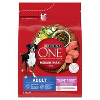 PURINA One Adult Medium/Maxi Rich in lamb with rice - sausas maistas šunims - 2,5kg