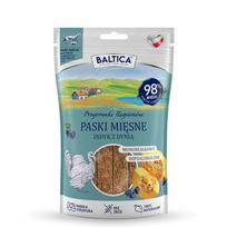 BALTICA Przysmaki Regionów Mono Mėsos juostelės Kalakutiena su moliūgu – skanėstas šuniui – 90 g