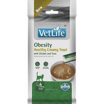 FARMINA Vet Life Cat Obesity Creamy treat with Chicken  and  Tuna box – skanėstas katei – 4x15g