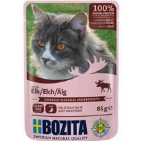 BOZITA Elk Chunks in jelly - šlapias kačių maistas - 85g