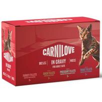CARNILOVE Cat Pouch Gravy Box - drėgnas pašaras katėms - 12x85g