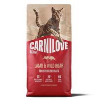 CARNILOVE Active Cat Lamb and Wild Boar Sterilised - sausas pašaras katėms - 6kg