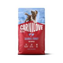 CARNILOVE Active Dog Puppies Salmon and turkey - sausas pašaras šunims - 4kg