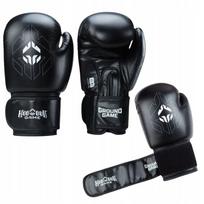 Vaikiškos bokso pirštinės Ground Game Essential, juodos, 8 oz