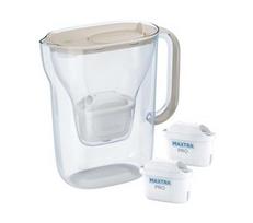 Filtravimo ąsotis Brita Style Essential + 2 filtrai Maxtra Pro Pure Performance (smėlio spalvos)