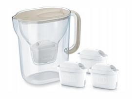 BRITA Style ESSENTIAL XL smėlio filtro ąsotis + 3 x MX Pro Pure Performance filtras