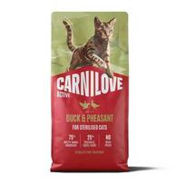 CARNILOVE Active Cat Duck  and  Pheasant Sterilised - sausas kačių maistas - 6kg