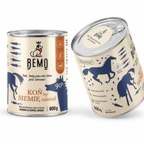 BEMO Koń by siemię uśmiał Mono - drėgnas ėdalas šunims - 800g