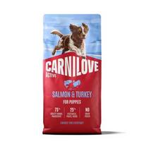 CARNILOVE Active Puppy Salmon  and  Turkey - sausas maistas šunims - 12kg