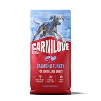 CARNILOVE Active Junior Salmon  and  Turkey Large - sausas maistas šunims - 12kg