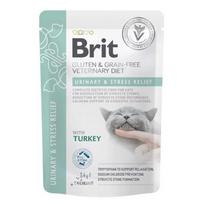BRIT VD Urinary and Stress Relief Pouch Box - drėgnas pašaras katėms - 12x85g