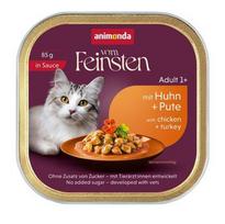 ANIMONDA Vom Feinsten Adult in Sauce Chicken and turkey  - šlapias kačių maistas - 85g