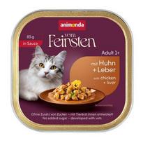 ANIMONDA Vom Feinsten Adult in Sauce Chicken and liver - šlapias kačių maistas - 85g