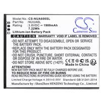 1900 mAh for NUU NUUA6L