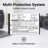 650 mAh for Canon LP-E12