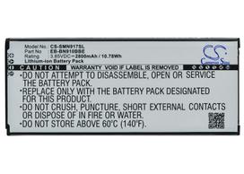 2800 mAh for Samsung EB-BN910BBE,EB-BN910BBK,EB-BN910BBT,EB-BN910BBU