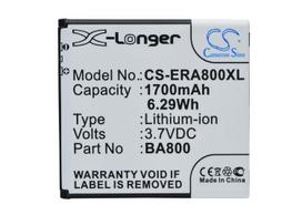 1700 mAh for Sony Ericsson BA800