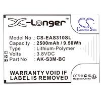 2500mAh Replacement Battery for Emporia Smart 3 Mini, Smart.3 Mini, Smart.4, Smart 4, AK-S3M-BC