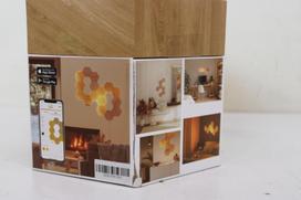 SALE OUT. Nanoleaf Elements Wood Look Hexagons Starter Kit (13 panels) | Cool White + Warm White | DAMAGED PACKAGING