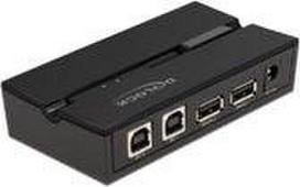 Delock USB 2.0 Switch f. 2 PCs to 2 devices - 11492