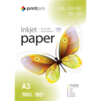 ColorWay PrintPro Photo Paper, 100 sheets | Matte | 190 g/m² | A3|PME190100A3