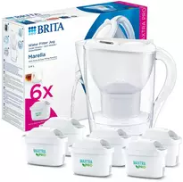 Brita Marella vandens ąsotis 2.4L ir Maxtra Pro+ filtrai, 6 vnt.
