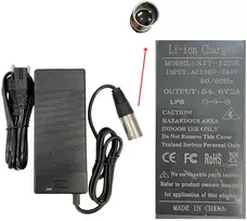 Įkroviklis 54.6V 2A (48V Baterijai) XLR jungtis