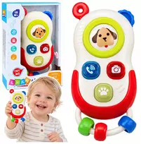 Lean Toys Interaktyvus žaislinis telefonas su šviesomis ir garsais, 16 x 7,5 x 5 cm