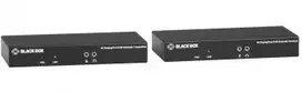 Black Box Juodas BOX KVM EXTENDER FIBER SFP BUNDLE - 4K SH DP USB 2.0 SERIAL AUDIO LOCAL VIDEO + 2X SFP MODULES SM 1310NM