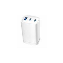 charger Evelatus Adapter 65W Max Fast Charger CN USB-C1/USB-C1/USB-A White ETC10 | ETC10 | 4752192087883