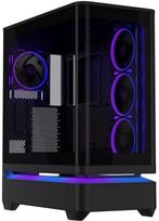 ASUS PRIME AP304 PC Case, ATX, Tempered Glass, 4 ARGB Fans, Black | 90DC0110-B19000 | 4711636559607