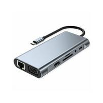 Value Stacja dokująca typu C, 1x HDMI 4K30, 1x VGA 1080p, 1x Gigabit Ethernet, 3x USB 3.2 Gen1 (A), 1x USB 2.0 (C), 1x SD/TF, 1x | 7630049660779 | 7630049660779