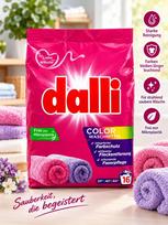 Dalli Color Waschmittel – skalbiklis spalvotiems drabužiams, 1,04 kg