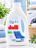 „Dalli White Wash Fine Detergent“ – skalbiklis baltiems ir šviesiems skalbiniams (1,1 l)