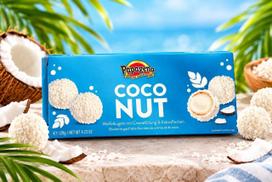 „Papagena Coco Nut“, 125 g – saldainiai su kokosų skoniu