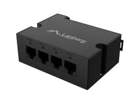 LANBERG DIN-GE4-BT-90W SWITCH 1XIN 3XOUT 1GB POE EXTENDER GIGABIT ETHERNET DIN RAIL BT 90W