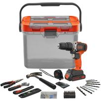 Akumuliatorinis smūginis gręžtuvas-suktuvas su akumuliatoriumi Black & Decker BCKSB02-QW, 18 V, 1.5 Ah