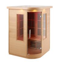 Infraraudonųjų spindulių dvivietė medinė sauna