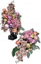Gėlių rinkinys „CHRISTMAS Rose Gold“ su orchidėja, LUX