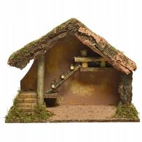 Kalėdinė prakartėlė, natūrali, 39x19x28 cm