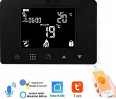 Sieninis termostatas su lietimui jautriu LED ekranu, WiFi, TUYA, TERSCW2B