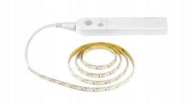 LED juostelė su judesio jutikliu, 3 m, maitinama baterijomis ir USB, baldams ir po lova