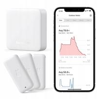 Drėgmės ir temperatūros jutiklių rinkinys SwitchBot W3400010 (3 vnt.) su Hub Mini Matter