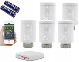 Termostatinės galvutės TUYA ZigBee 5 vnt. su WiFi valdymo pultu