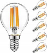LED kaitrinės lemputės E14, 5W, 2700K, 6 vnt., Vintage stiliaus
