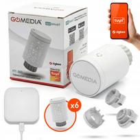 Radiatorių termostatai, 6 vnt. + Tuya ZigBee valdiklis